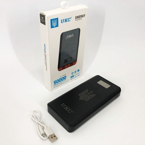 Аккумулятор портативный павербанк POWER BANK UKC ART-4148/4204. 50000mah, 4USB, внешний аккумулятор ws72616 фото