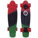 Пенни борд Penny Board круизер пластиковый 22' FISH COLOR SK-402-12 красный-черный-зеленый SK-402-12 фото 1