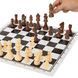 Шахматы настольная игра деревянные с виниловым игровым полем SP-Sport 301P размер короля 8 см пешки 4 см 301P фото 4