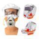 Маска противогаз из алюминиевой фольги, панорамный противогаз Fire mask защита головы от радиации ws75493 фото 1