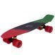 Пенни борд Penny Board круизер пластиковый 22' FISH COLOR SK-402-12 красный-черный-зеленый SK-402-12 фото 2