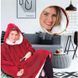 Плед толстовка с капюшоном и рукавами Huggle Hoodie оверсайз. Цвет: бордовый ws96134-1 фото 13