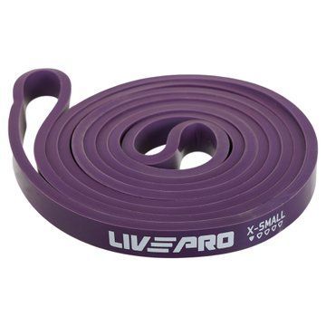 Резина петля для подтягиваний и тренировок лента силовая LiveUp SUPER BAND LP8410-XS 7-16кг фиолетовый LP8410-XS фото