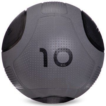 Медбол мяч медицинский Medicine Ball Zelart FI-2620-10 10кг серый-черный FI-2620-10 фото