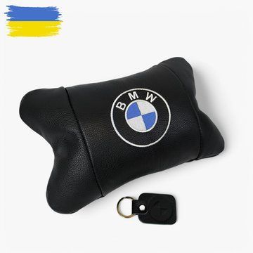 Ортопедическая подушка BMW из натуральной кожи &ndash; для комфорта в машине ws23266 фото