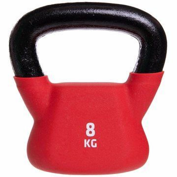 Гиря тренировочная цельная с PVC покрытием UFC UHA-69694 вес 8кг красный UHA-69694 фото