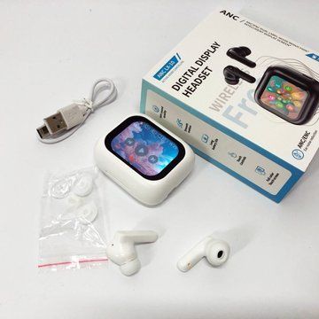 Наушники беспроводные LX-10 TWS Earbuds с LED дисплеем, Блютуз гарнитуры, Вакуумные наушники. Цвет: белый ws99312-1 фото