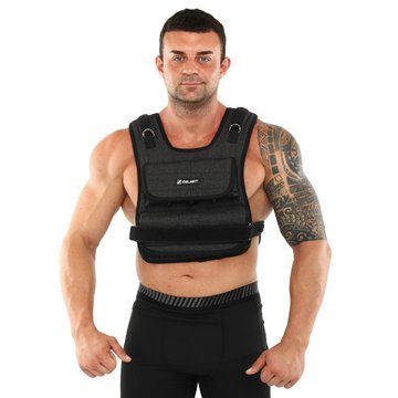 Жилет утяжелитель с регулируемым весом Zelart WEIGTH VEST TA-7805-20 вес-0,5-20кг черный TA-7805-20 фото