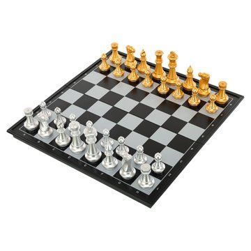 Шахматы настольная игра пластиковые на магнитах Bear Card 2612A размер 36см x 36см х 2см 2612A фото