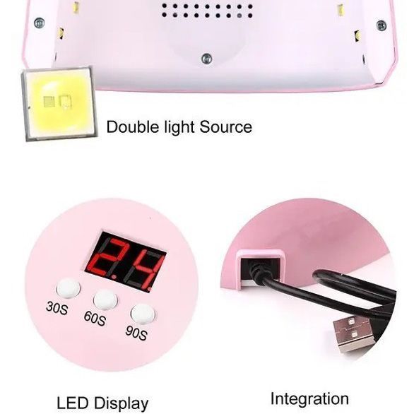 Сушарка для нігтів 36w FD 258 Beauty Nail, Лампа для сушіння гель-лаку будинку, Універсальна лампа для сушіння гель лаку ws41932 фото