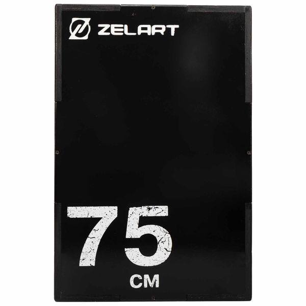 Бокс плиометрический тумба для кроссфита Плиобокс Wood Plyo box Zelart TA-4774-2 1шт 75см черный TA-4774-2 фото