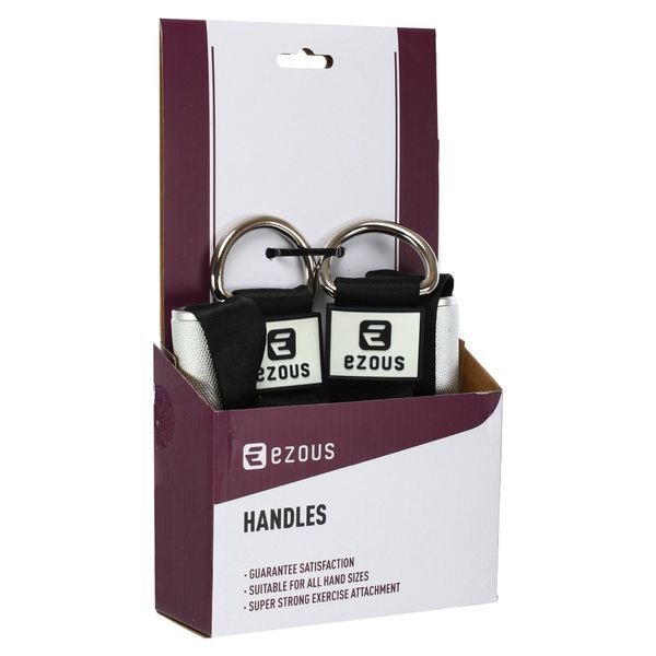 Ручки для тяги рукоятки для тренажеров ALUMINUM HANDLES EZOUS F-02-E 2шт черный F-02-E фото