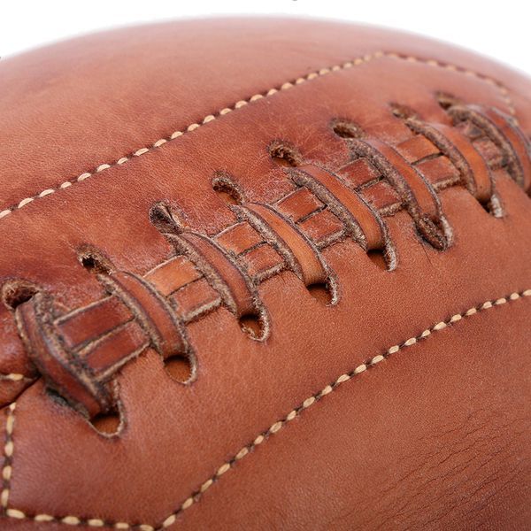 Мяч для американского футбола Retro Vintage Style Leather коричневый винтажный декор для дома или винтажной футбольной комнаты F-0262 размер 27х17см F-0262 фото