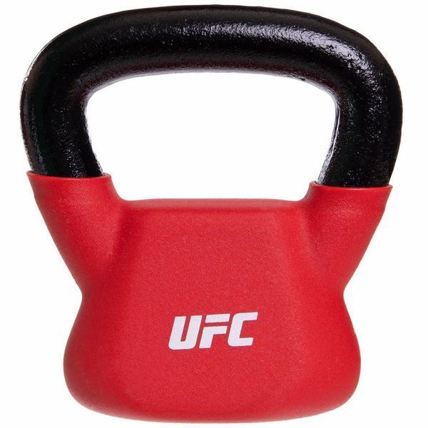 Гиря тренировочная цельная с PVC покрытием UFC UHA-69694 вес 8кг красный UHA-69694 фото