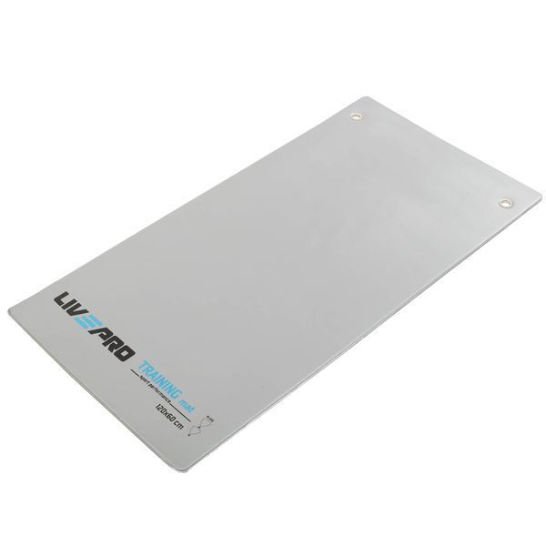 Коврик для фитнеса и спорта с люверсами для хранения LiveUp LP8220 120x60x0,7см серый LP8220 фото