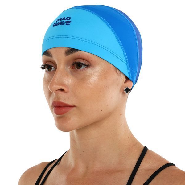 Шапочка для плавания текстильная на длинные волосы юниорская MadWave LONG HAIRS JUNIOR M052102 цвета в ассортименте M052102 фото