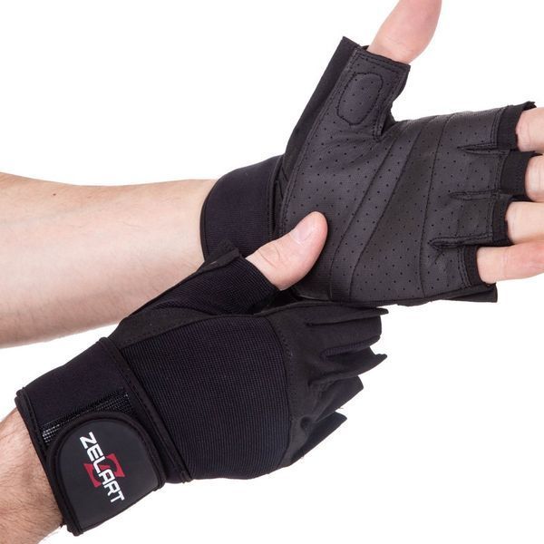 Перчатки для фитнеса и тяжелой атлетики Zelart SB-161099 S-XXL черный L SB-161099 фото