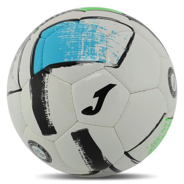 Мяч футбольный Joma DALI II 400649-211-T5 №5 PU серый-зеленый-синий 400649-211-T5 фото
