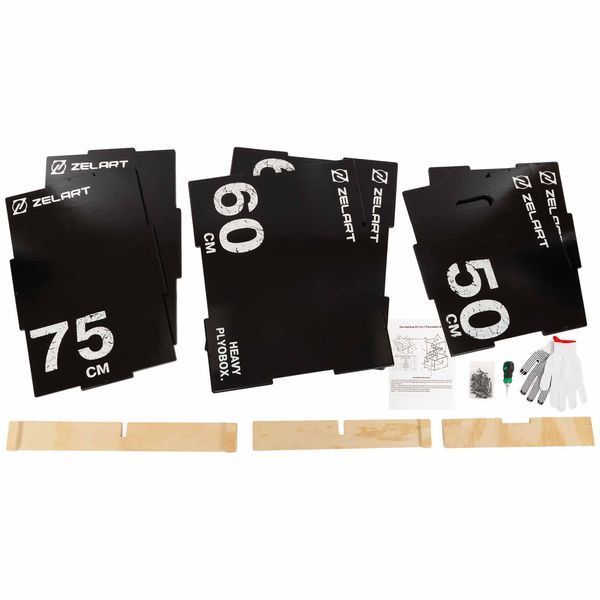 Бокс плиометрический тумба для кроссфита Плиобокс Wood Plyo box Zelart TA-4774-2 1шт 75см черный TA-4774-2 фото