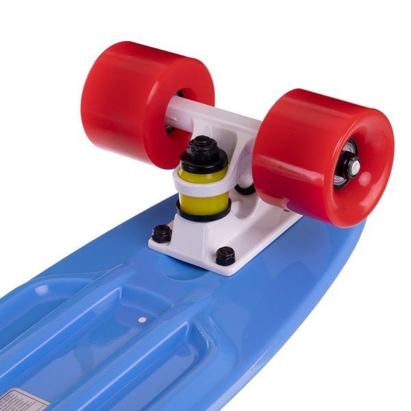 Пенні борд Penny Board круїзер пластиковий 22' FISH SK-401-8 блакитний-червоний SK-401-8 фото
