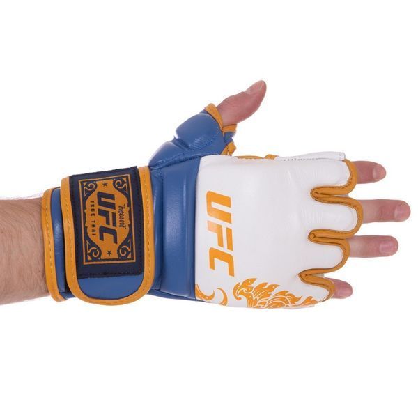 Перчатки для смешанных единоборств MMA UFC TrueThai UTT-75542 L-XL синий-белый UTT-75542 фото