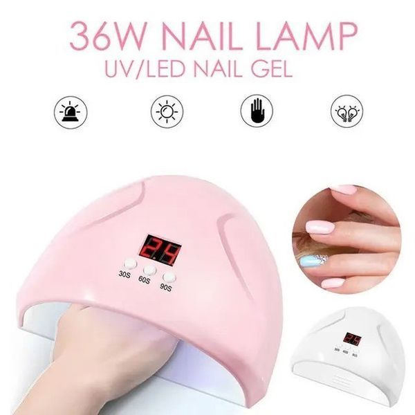 Сушарка для нігтів 36w FD 258 Beauty Nail, Лампа для сушіння гель-лаку будинку, Універсальна лампа для сушіння гель лаку ws41932 фото