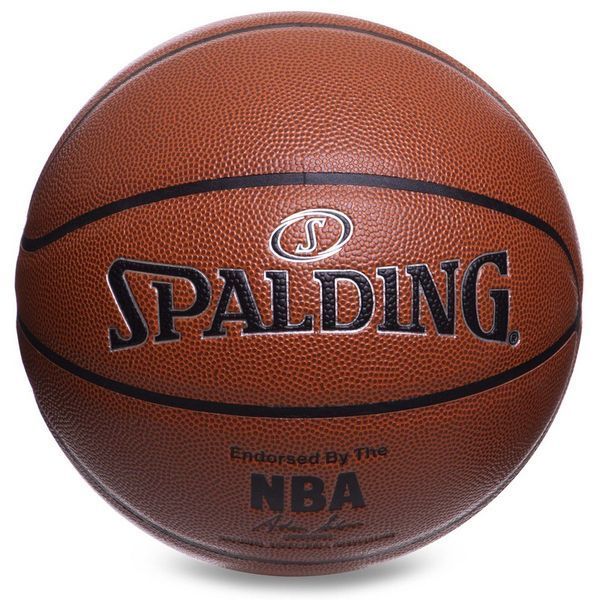 М'яч баскетбольний SPALDING NBA SILVER SERIES 76018Z розмір 7 коричневий 76018Z фото