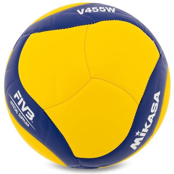 Мяч волейбольный MIKASA V455W №4 PU желтый-синий V455W фото