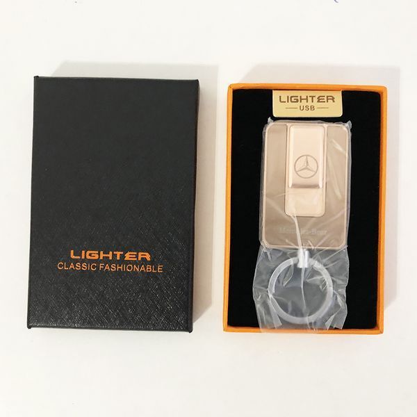Запальничка спіральна USB-811. Mercedes. Колір: золотий ws66465-1 фото
