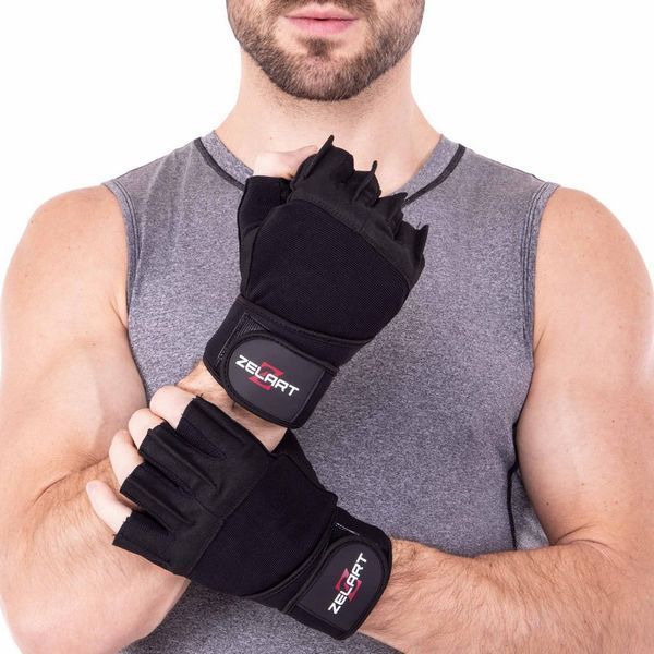 Перчатки для фитнеса и тяжелой атлетики Zelart SB-161099 S-XXL черный L SB-161099 фото