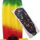 Пенни борд Penny Board круизер пластиковый 22' FISH COLOR SK-402-11 салатовый-желтый-красный SK-402-11 фото 6