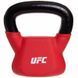 Гиря тренировочная цельная с PVC покрытием UFC UHA-69694 вес 8кг красный UHA-69694 фото 4