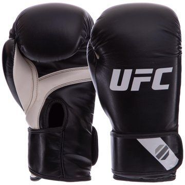 Перчатки боксерские на липучке PU UFC PRO Fitness UHK-75027 12 унций черный 12 унции UHK-75027 фото