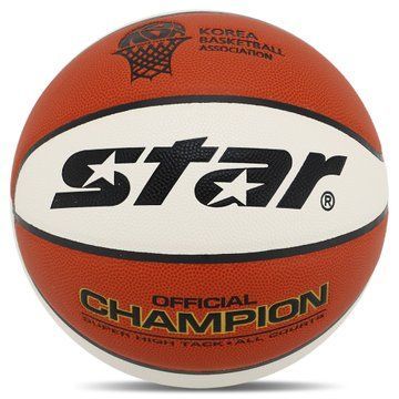 Мяч баскетбольный STAR CHAMPION BB316-25 размер 6 оранжевый-белый BB316-25 фото