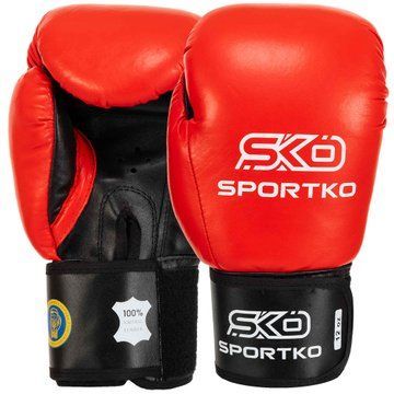 Рукавиці боксерські професійні на липучці шкіряні ФБУ SPORTKO ПК1 SP-4705 10-12унцій кольори в асортименті 10 унції SP-4705 фото