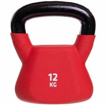 Гиря тренировочная цельная с PVC покрытием UFC UHA-69696 вес 12кг красный UHA-69696 фото