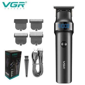 Машинка для стрижки волосся VGR V-987 BLACK, для стрижки посіченого волосся ws55778 фото