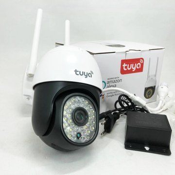 Камера уличная CAMERA C18 TUYA APP WIFI IP 3.0mp 7985 IP66, Беспроводная уличная поворотная wi-fi камера ws42656 фото