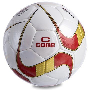 М'яч футбольний CORE DIAMOND CR-023 №5 PU білий-золотий-бордовий CR-023 фото
