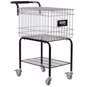 Корзина для теннисных мячей тележка TENNIS BALL CART на 350 мячей TELOON T115-350 черный-серебряный T115-350 фото