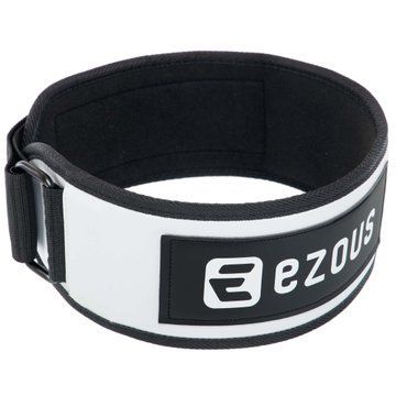 Пояс атлетический текстильный EZOUS LEATHER SPROT BELT O-01 спинка-14см размер S-L черный O-01 фото