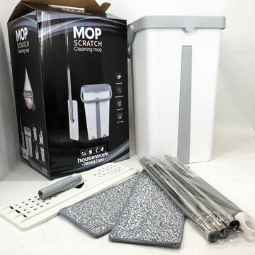 Швабра большая с ведром комплект Scratch Cleaning Easy Mop с автоматическим отжимом и складной ручкой ws25257 фото