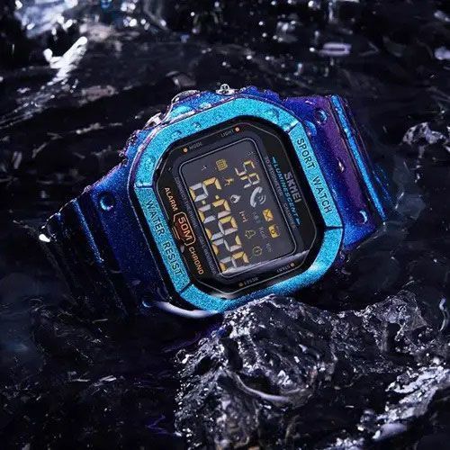 Смарт-часы наручные мужские SKMEI 1629GTPL, Часы наручные электронные тактические, Противоударные часы ws66181 фото