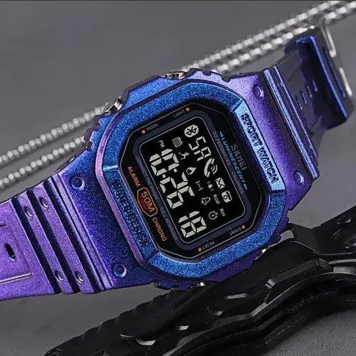 Смарт-часы наручные мужские SKMEI 1629GTPL, Часы наручные электронные тактические, Противоударные часы ws66181 фото