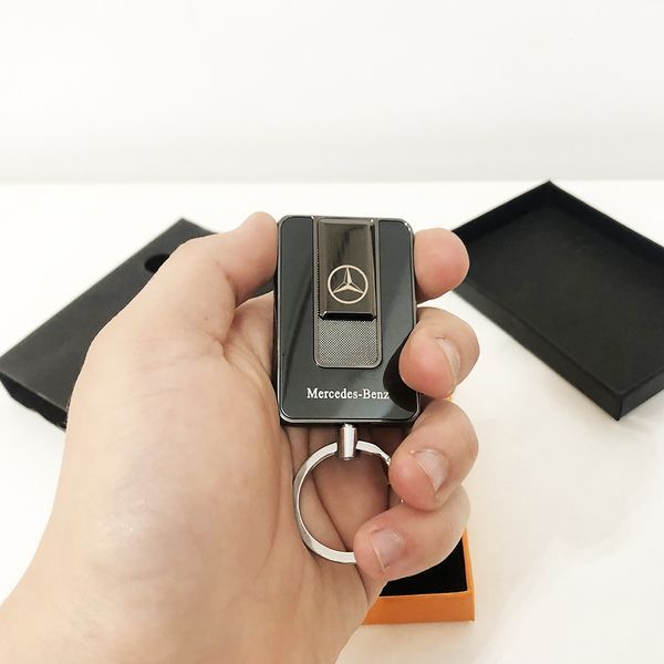 Зажигалка спиральная USB-811. Mercedes. Цвет: черный ws66465 фото