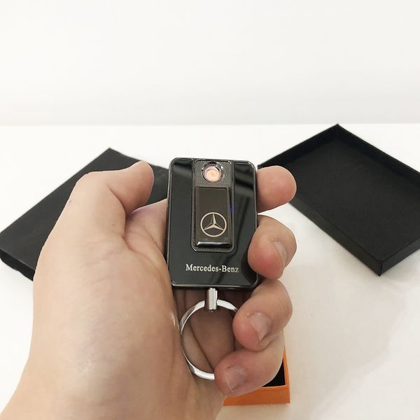 Зажигалка спиральная USB-811. Mercedes. Цвет: черный ws66465 фото