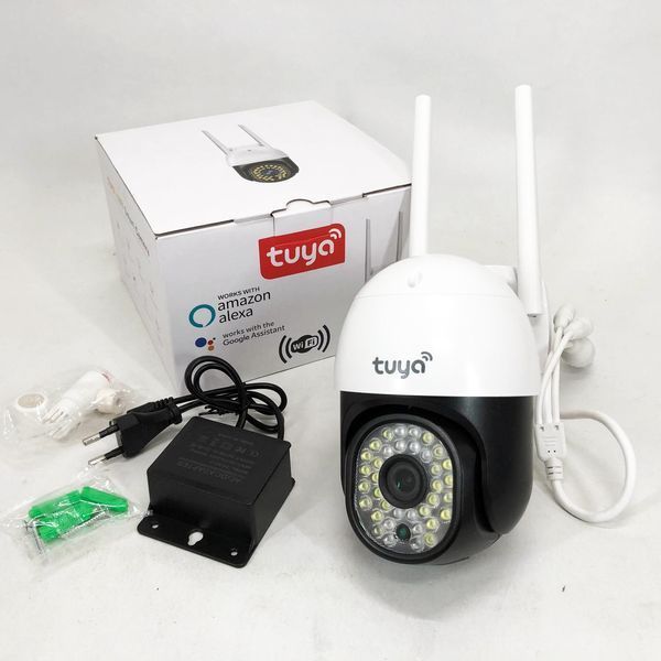 Камера вулична CAMERA C18 TUYA APP WIFI IP 3.0mp 7985 IP66, Вулична бездротова поворотна wi-fi камера ws42656 фото