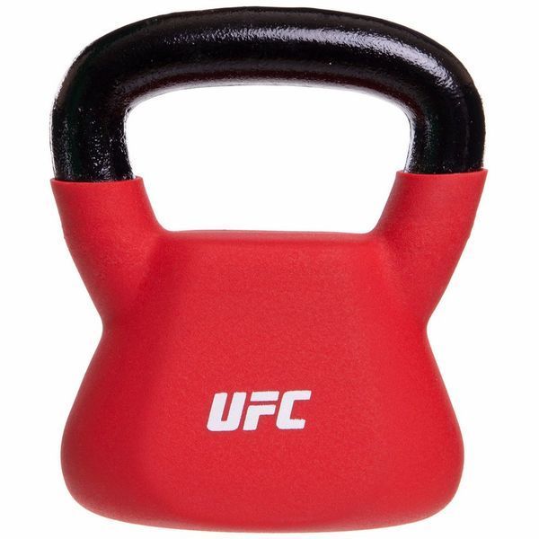 Гиря тренировочная цельная с PVC покрытием UFC UHA-69696 вес 12кг красный UHA-69696 фото