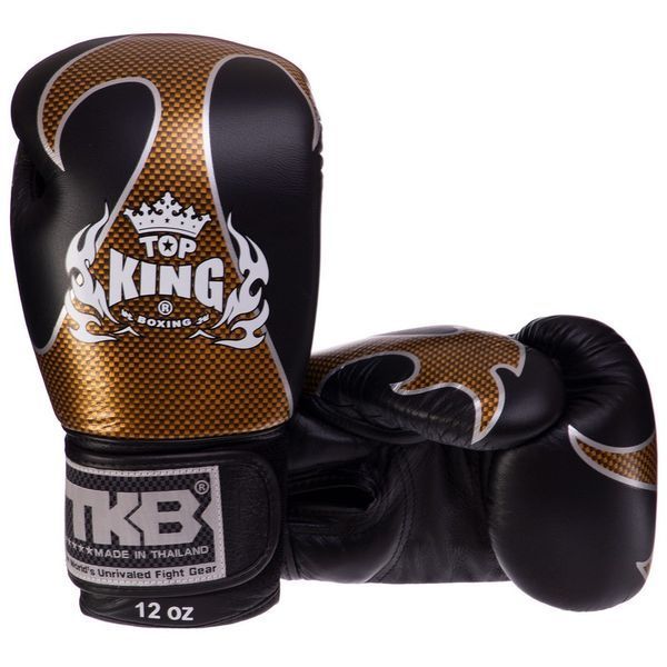 Перчатки боксерские на липучке кожаные TOP KING Empower TKBGEM-01 8-18унций цвета в ассортименте 8 унции TKBGEM-01 фото