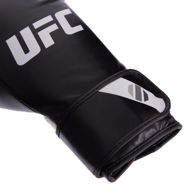 Перчатки боксерские на липучке PU UFC PRO Fitness UHK-75027 12 унций черный 12 унции UHK-75027 фото